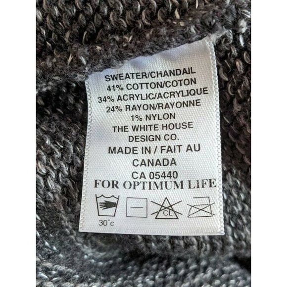 Sympli Womens Size Large Sweater Dress Pullover Gray Cowl Neck Side Slits Canada - Picture 10 of 10